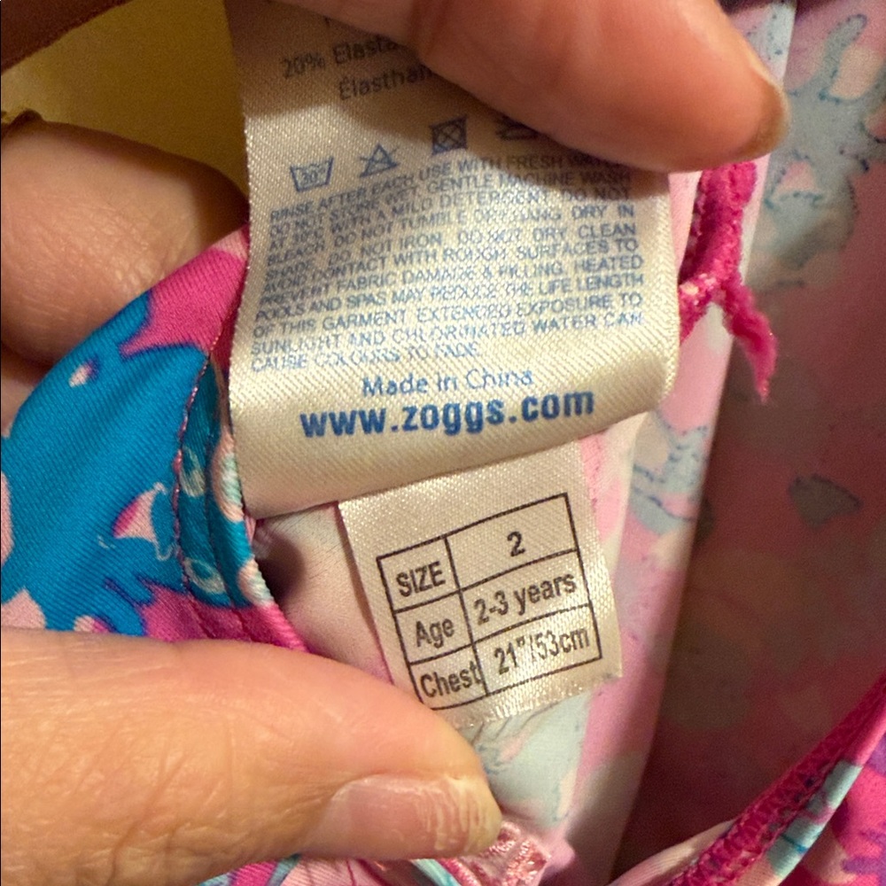 Zoggs Girls Pink Octopus Swim Bottoms - Picture 5 of 5